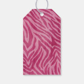 ピンクガーリーゼブラアニマルプリント ギフトタグ (裏面)