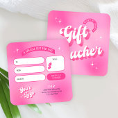 ピンクガーリートレンディーレトロ爪、 ネイル美しいスパギフトカード