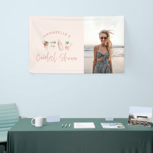 ピンクガーリードリンクモダンバチェロレッテ写真 横断幕 (トレードショー)