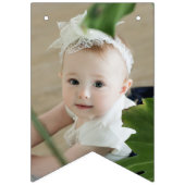 ピンクガーリードーターフォトハッピーバースデー バンティングフラッグ (第1の旗)