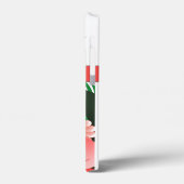 ピンクガーリーハイビスカスフローラ装飾トレンディー Case-Mate iPhoneケース (裏面 / 左)