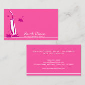 ピンクガーリーハエレガントウス清掃電気掃除機 名刺 (正面/裏面)