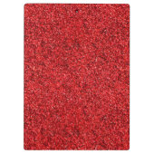 ピンクガーリーハート赤グリッター クリップボード (裏面)