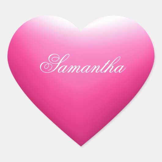 ピンクガーリーハート ハートシール (正面)