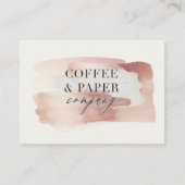 ピンクガーリーバラモダン金ゴールドスタイリッシュ名刺 名刺 (正面)