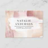 ピンクガーリーバラモダン金ゴールドスタイリッシュ名刺 名刺 (正面)