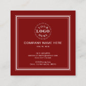 ピンクガーリーバラ金ゴールドプロフェッショナル スクエア名刺 (裏面)