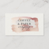 ピンクガーリーバラ金ゴールドモダンスタイリッシュ名刺 名刺 (正面)