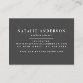 ピンクガーリーバラ金ゴールドモダンスタイリッシュ名刺 名刺 (裏面)