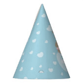 ピンクガーリーバレリナトゥチュクブベビーファースト誕生日 パーティーハット (左)