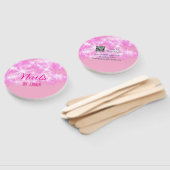 ピンクガーリーパステルグリッター爪、 ネイルの追加サイトq ハンドファン (組立なし)