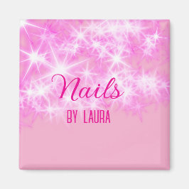 ピンクガーリーパステルグリッター爪、 ネイルの追加サイトq マグネット