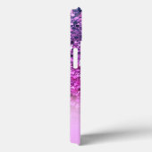 ピンクガーリーパープルグリッタースパークル名 Case-Mate iPhoneケース (裏面 / 右)