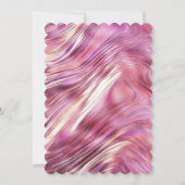 ピンクガーリーパールバラ金ゴールドグラムスウィート16 招待状 (裏面)