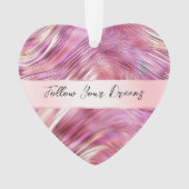 ピンクガーリーパールバラ金ゴールドグラム オーナメント (正面)