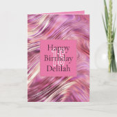 ピンクガーリーパールバラ金ゴールドグラム カード (正面)