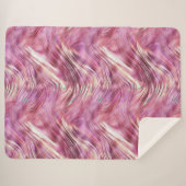 ピンクガーリーパールバラ金ゴールドグラム シェルパブランケット (正面(横))