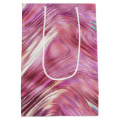 ピンクガーリーパールバラ金ゴールドグラム ミディアムペーパーバッグ (裏面)