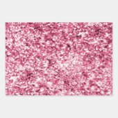 ピンクガーリーパールバラ金ゴールドグラム ラッピングペーパーシート (正面3)