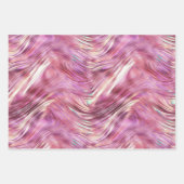 ピンクガーリーパールバラ金ゴールドグラム ラッピングペーパーシート (正面)