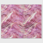 ピンクガーリーパールバラ金ゴールドグラム ラッピングペーパー (フラット)