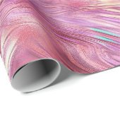 ピンクガーリーパールバラ金ゴールドグラム ラッピングペーパー (ロールコーナー)