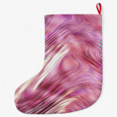 ピンクガーリーパールバラ金ゴールドグラム ラージクリスマスストッキング (裏面)