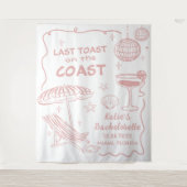 ピンクガーリービーチ沿岸バチェロレッテタペストリー タペストリー (正面)