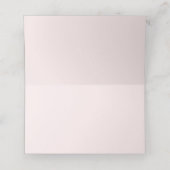 ピンクガーリーフローラウッドランド動物シャワー誕生日 プレイスカード (内部開封)