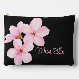 ピンクガーリーフローラカスタム アクセサリーポーチ