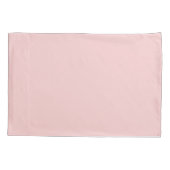 ピンクガーリーフローラシック・モノグラム名パーソナライズされた名 枕カバー (裏面)