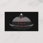 ピンクガーリーフローラヴィンテージパリファッションサロン 名刺 (裏面)