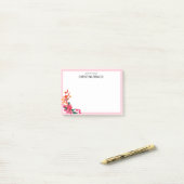 ピンクガーリーフローラ |のデスクから ポストイット (デスク上)