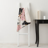 ピンクガーリーブラック金ゴールド女性のカーボーイ牛革 シェルパブランケット (インサイチュ)