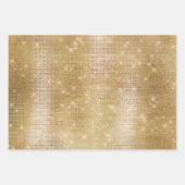 ピンクガーリーブラック金ゴールド女性のカーボーイ牛革 ラッピングペーパーシート (正面2)