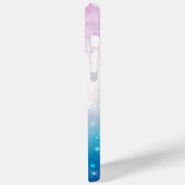 ピンクガーリーブルーグリッター《写真》ぼけ味ライト Case-Mate iPhoneケース (裏面 / 左)