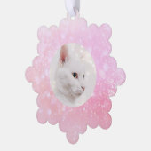 ピンクガーリーホリデーフレーム オーナメントカード (左)