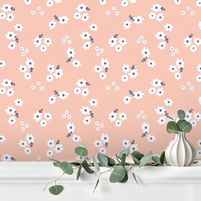 ピンクガーリーホワイトキュートベビーフローラ 壁紙 (クリエイターアップロード済み)