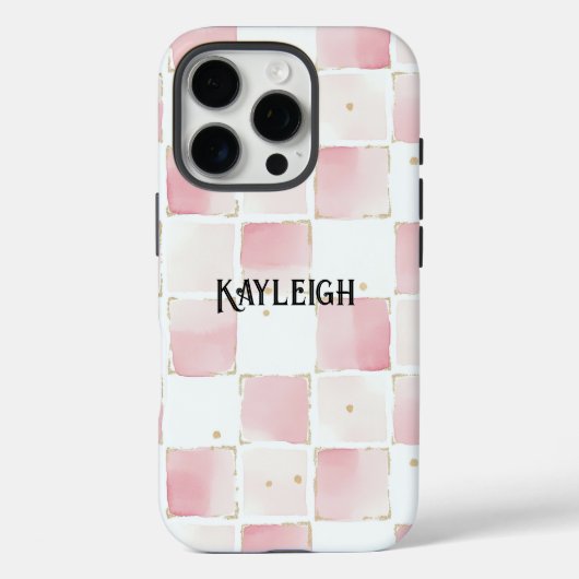 ピンクガーリーホワイトシック Case-Mate iPhoneケース (裏面)