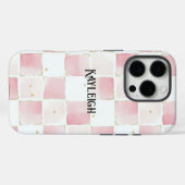 ピンクガーリーホワイトシック Case-Mate iPhoneケース (裏面 (横))