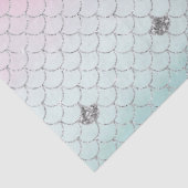 ピンクガーリーミントシルバーグリッター人魚 薄葉紙 (詳細)