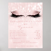 ピンクガーリーメイクアップ目まぶし内線価格表 ポスター (正面)