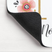 ピンクガーリーモノグラム マウスパッド (コーナー)