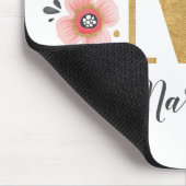 ピンクガーリーモノグラム マウスパッド (コーナー)