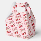 ピンクガーリーレッドコケットさくらんぼ第1誕生日 フェイバーボックス (裏面)