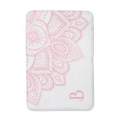 ピンクガーリーレースマンダラ バスマット (正面縦)