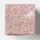 ピンクガーリーローズ金ゴールドグリッタースパークルスモノグラム フェイバーボックス (上部)