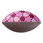 ピンクガーリー三角形の光学錯覚パターン アメリカンフットボール (回転90)