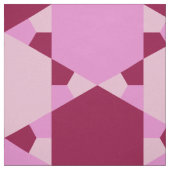 ピンクガーリー三角形の光学錯覚パターン ファブリック (見本)