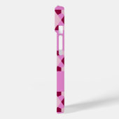 ピンクガーリー三角形の光学錯覚パターン Case-Mate iPhoneケース (裏面 / 左)